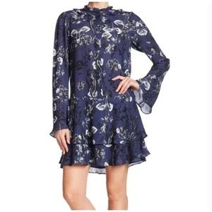 Parker NY Navy Paradise Drop Waist Dress Size XS